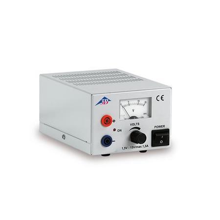 3B SCIENTIFIC DC Power Supply 1.5 15V, 1.5A @230V 1003560